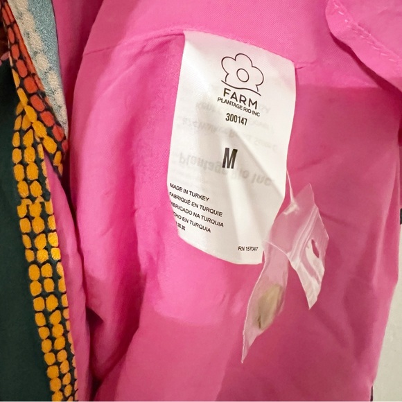 NEW Farm Rio Dotted Patch Scarf Wrap Dress Medium M - Picture 9 of 11